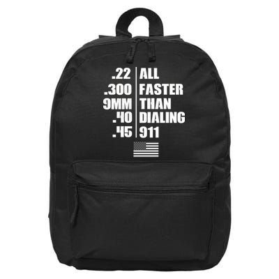 All Faster Than Dialing 911 16 in Basic Backpack