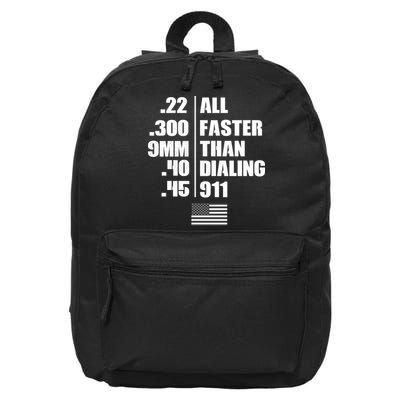 All Faster Than Dialing 911 16 in Basic Backpack