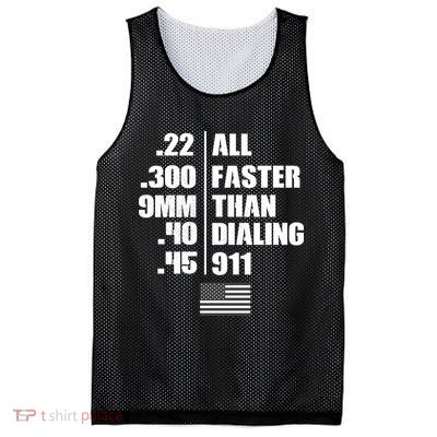 All Faster Than Dialing 911 Mesh Reversible Basketball Jersey Tank