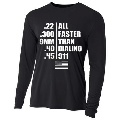 All Faster Than Dialing 911 Cooling Performance Long Sleeve Crew