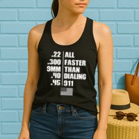 All Faster Than Dialing 911 Womens Tank Top