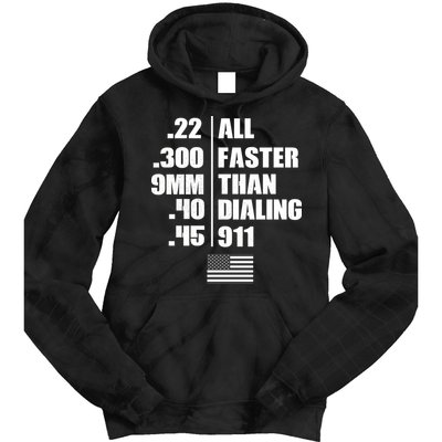 All Faster Than Dialing 911 Tie Dye Hoodie