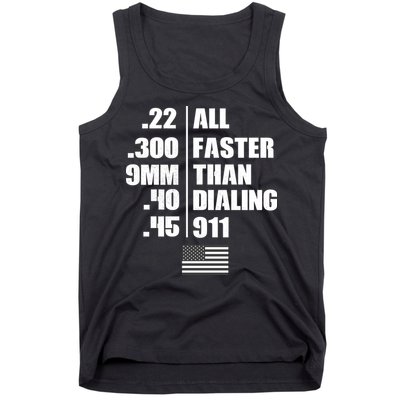 All Faster Than Dialing 911 Tank Top