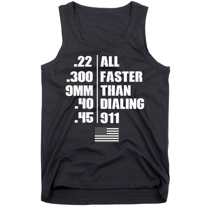 All Faster Than Dialing 911 Tank Top