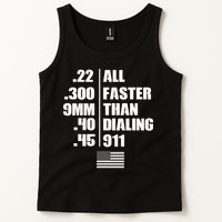 All Faster Than Dialing 911 Tank Top