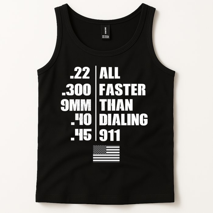 All Faster Than Dialing 911 Tank Top