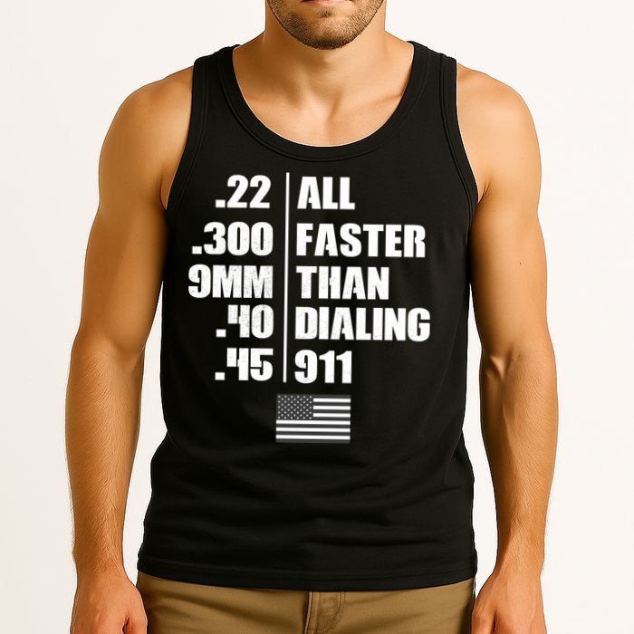 All Faster Than Dialing 911 Tank Top