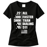 All Faster Than Dialing 911 Womens T-Shirt