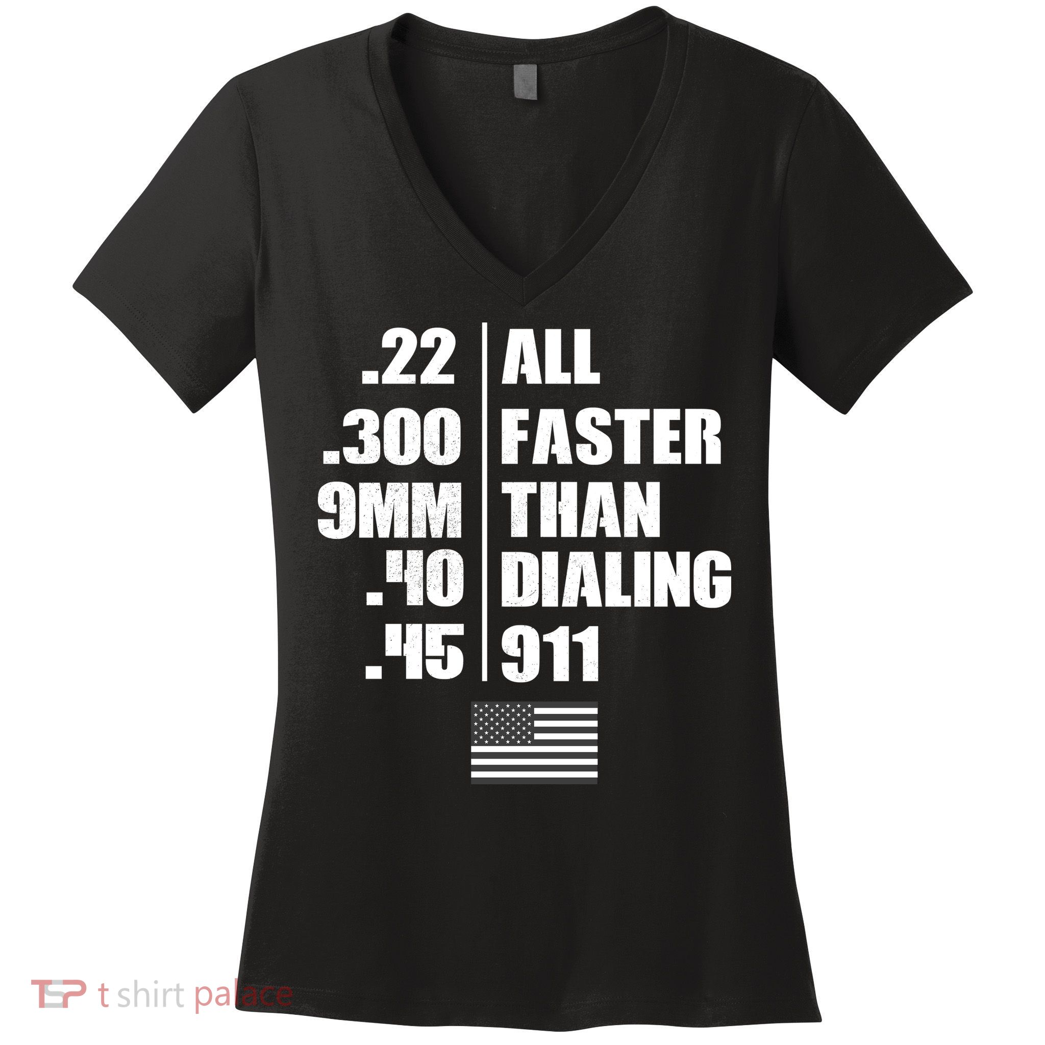 All Faster Than Dialing 911 Women's V-Neck T-Shirt