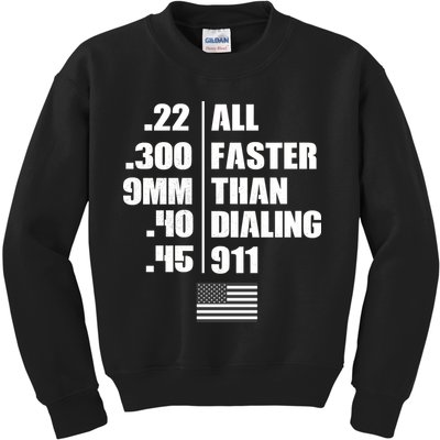 All Faster Than Dialing 911 Kids Sweatshirt
