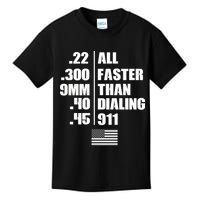All Faster Than Dialing 911 Kids T-Shirt