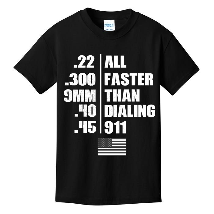 All Faster Than Dialing 911 Kids T-Shirt