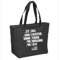 All Faster Than Dialing 911 Zip Tote Bag