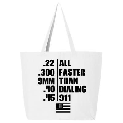 All Faster Than Dialing 911 25L Jumbo Tote