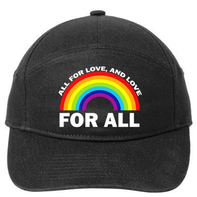 All For Love And Love For All 7-Panel Snapback Hat
