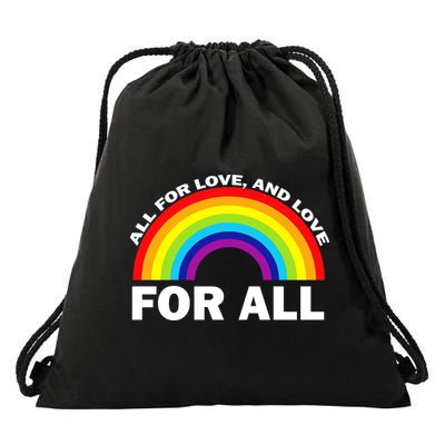 All For Love And Love For All Drawstring Bag