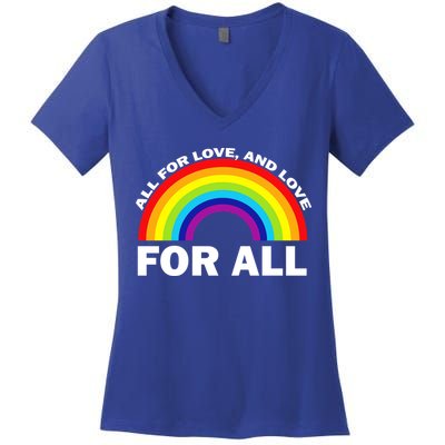 All For Love And Love For All Women's V-Neck T-Shirt
