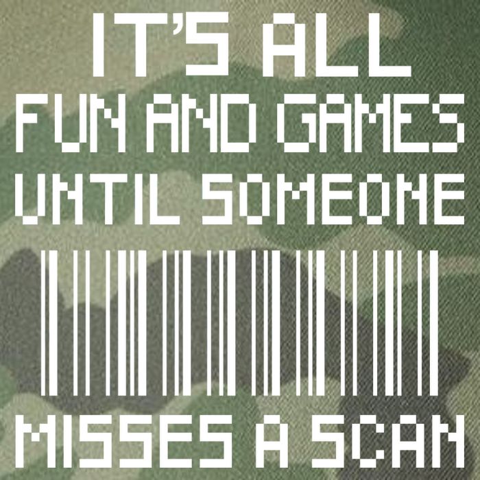 All Fun And Games Until Someone Misses A Scan Poster Worker Legacy Tie Dye Trucker Hat