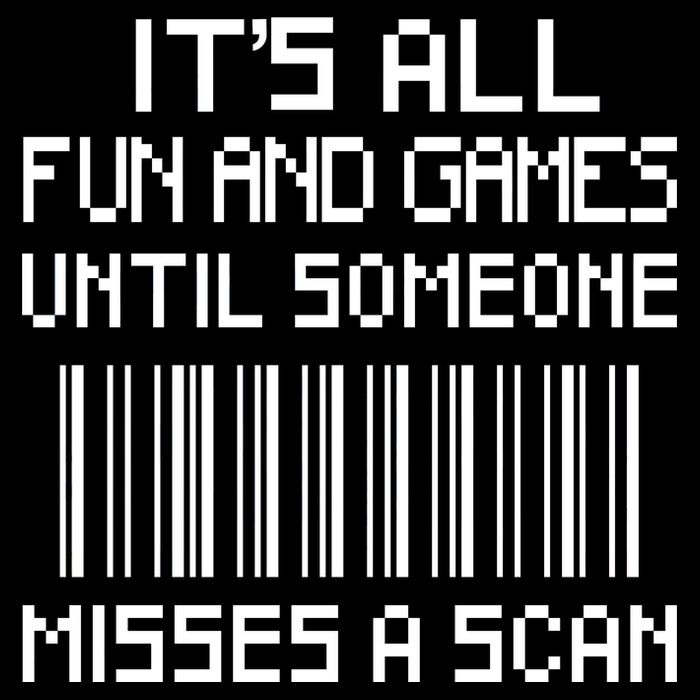 All Fun And Games Until Someone Misses A Scan Poster Worker 7-Panel Snapback Hat