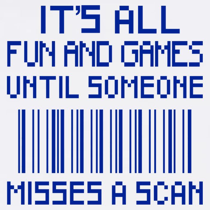 All Fun And Games Until Someone Misses A Scan Poster Worker Garment-Dyed Sweatshirt