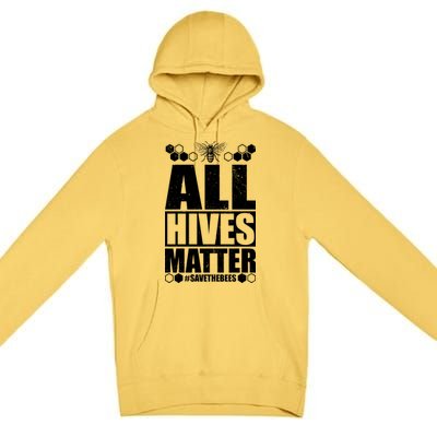 All Hives Matter Save The Bees Premium Pullover Hoodie