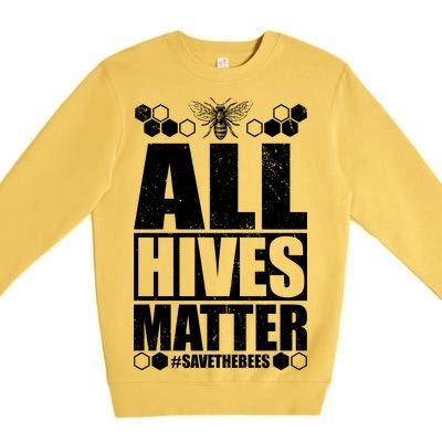 All Hives Matter Save The Bees Premium Crewneck Sweatshirt