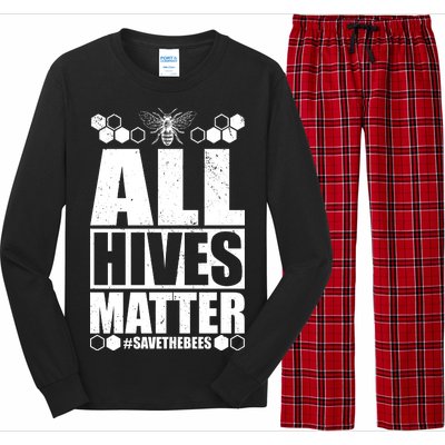 All Hives Matter Save The Bees Long Sleeve Pajama Set