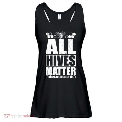 All Hives Matter Save The Bees Ladies Essential Flowy Tank