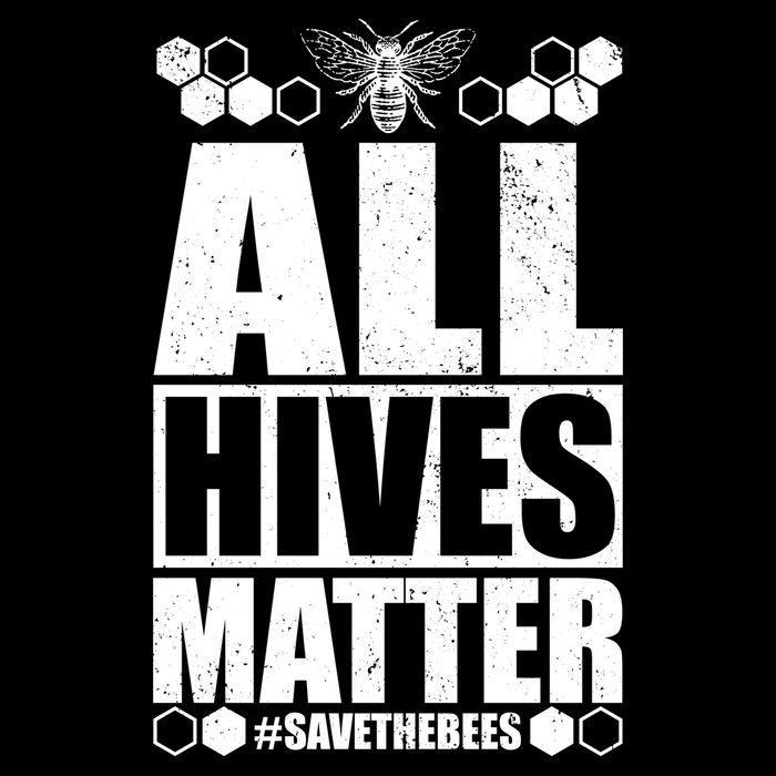All Hives Matter Save The Bees Flat Bill Trucker Hat
