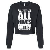 All Hives Matter Save The Bees Cropped Pullover Crew