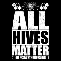 All Hives Matter Save The Bees Women's V-Neck T-Shirt