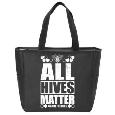 All Hives Matter Save The Bees Zip Tote Bag