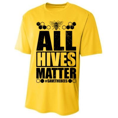 All Hives Matter Save The Bees Performance Sprint T-Shirt