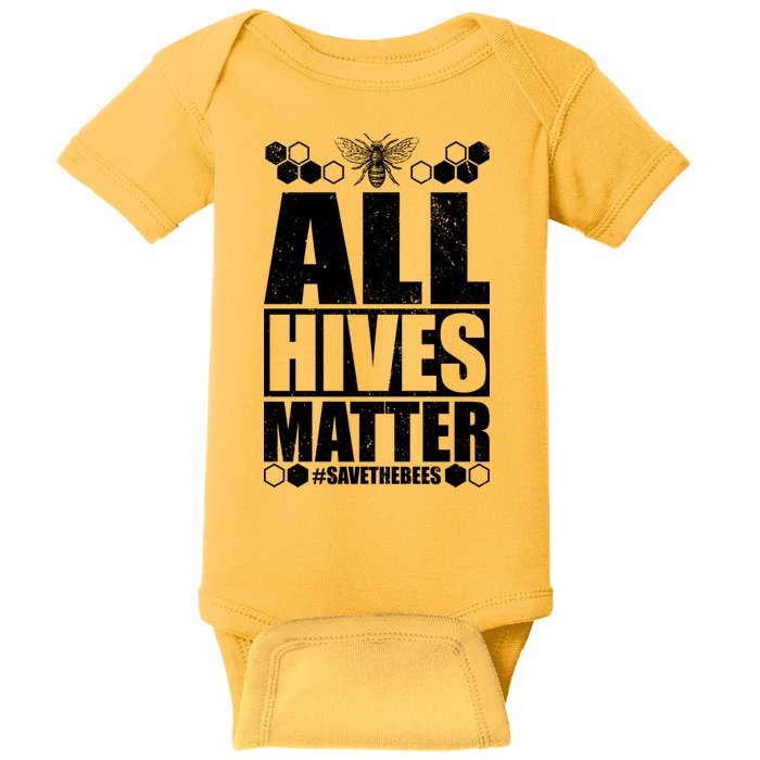 All Hives Matter Save The Bees Baby Bodysuit