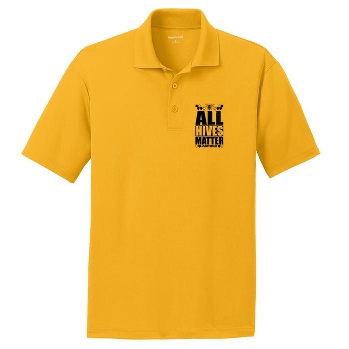 All Hives Matter Save The Bees PosiCharge RacerMesh Polo