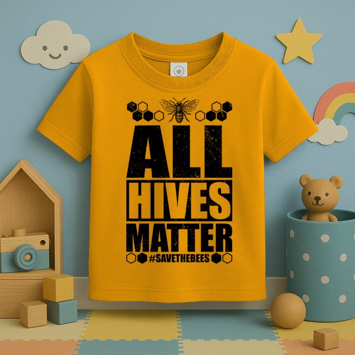 All Hives Matter Save The Bees Toddler T-Shirt