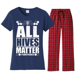 All Hives Matter Save The Bees Women's Flannel Pajama Set