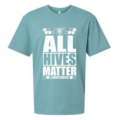 All Hives Matter Save The Bees Sueded Cloud Jersey T-Shirt
