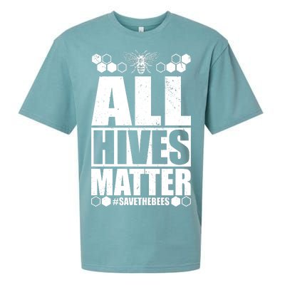 All Hives Matter Save The Bees Sueded Cloud Jersey T-Shirt