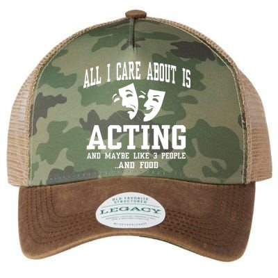 All I Care About Is Acting Legacy Tie Dye Trucker Hat