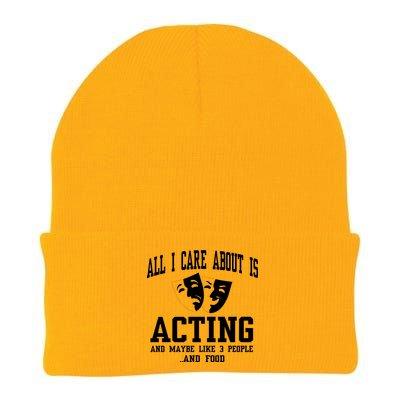 All I Care About Is Acting Knit Cap Winter Beanie