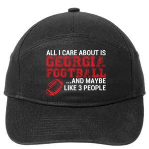 All I Care About Is Georgia Football 7-Panel Snapback Hat