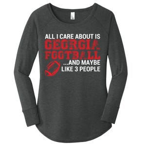 All I Care About Is Georgia Football Women's Perfect Tri Tunic Long Sleeve Shirt