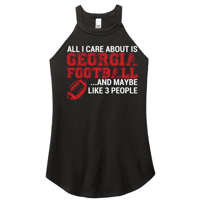 All I Care About Is Georgia Football Women's Perfect Tri Rocker Tank