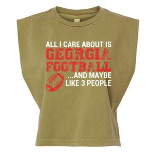 All I Care About Is Georgia Football Garment-Dyed Women's Muscle Tee