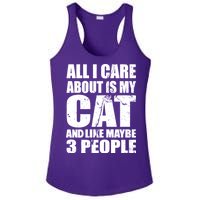 All I Care About Is My Cat And Like 3 People Ladies PosiCharge Competitor Racerback Tank