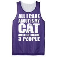 All I Care About Is My Cat And Like 3 People Mesh Reversible Basketball Jersey Tank