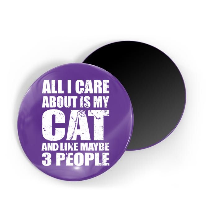 All I Care About Is My Cat And Like 3 People Magnet