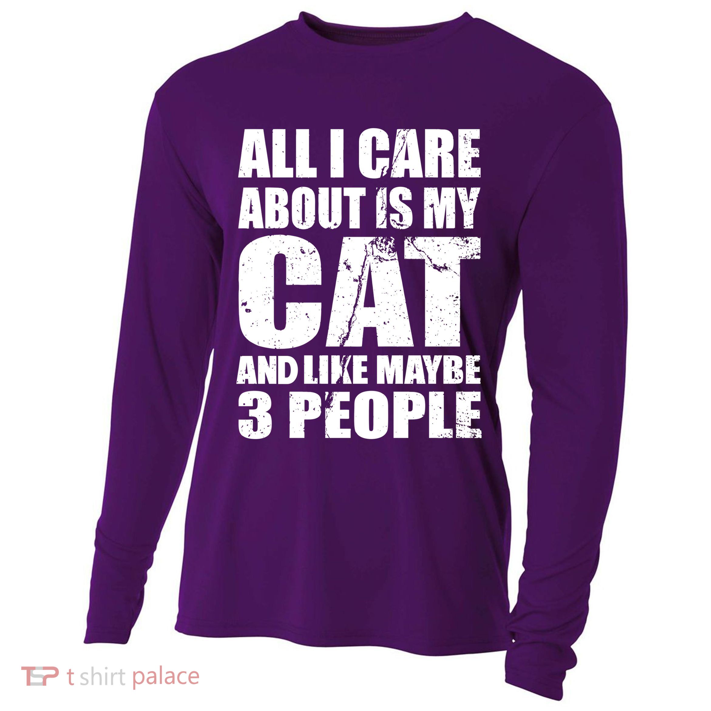 All I Care About Is My Cat And Like 3 People Cooling Performance Long Sleeve Crew