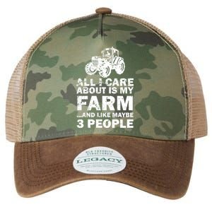 All I Care About is My Farm & Like 3 People Legacy Tie Dye Trucker Hat